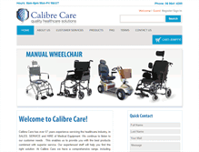 Tablet Screenshot of calibrecare.com.au
